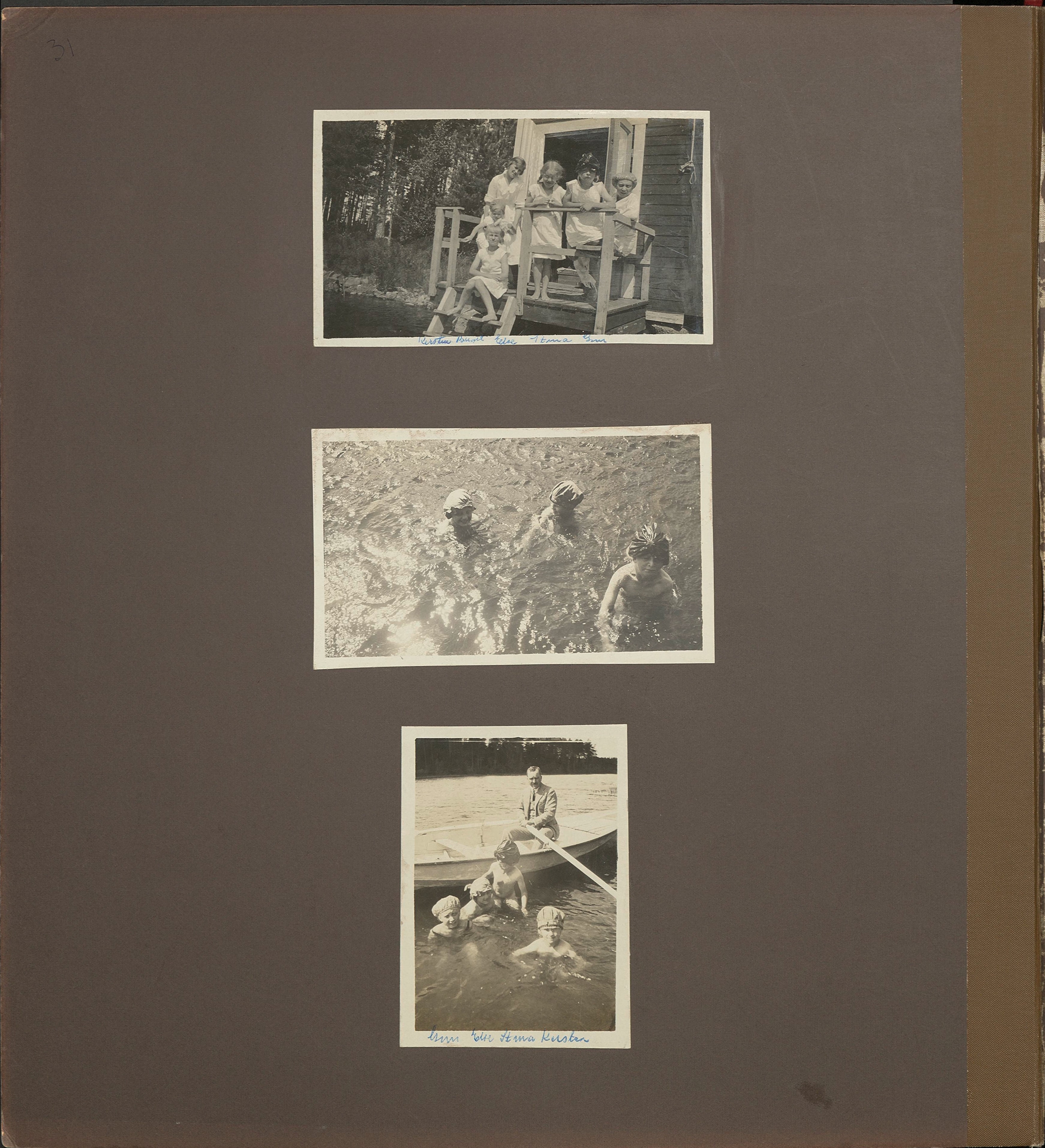 Stort album från Birger Borgström till Gun 1946