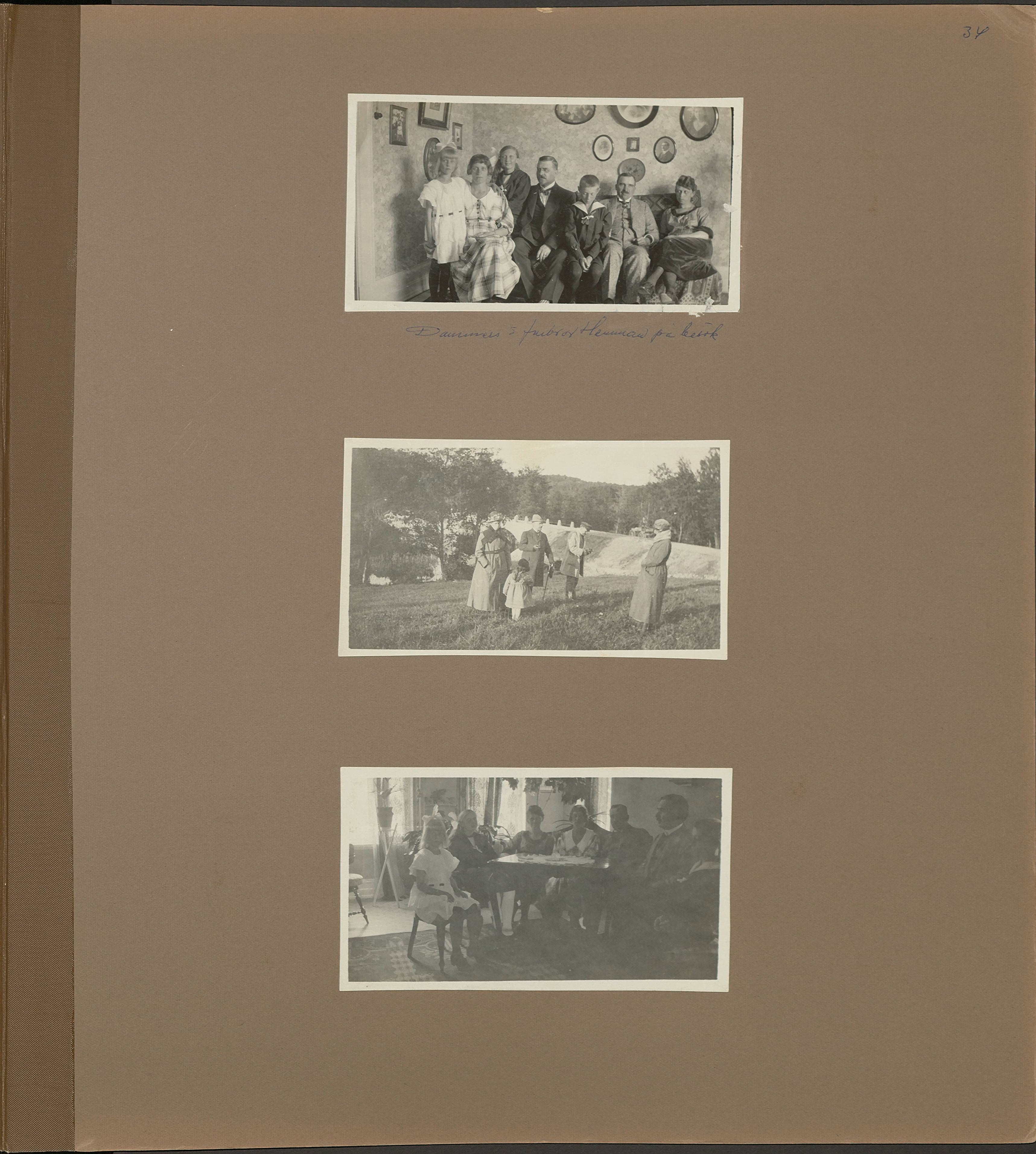 Stort album från Birger Borgström till Gun 1946