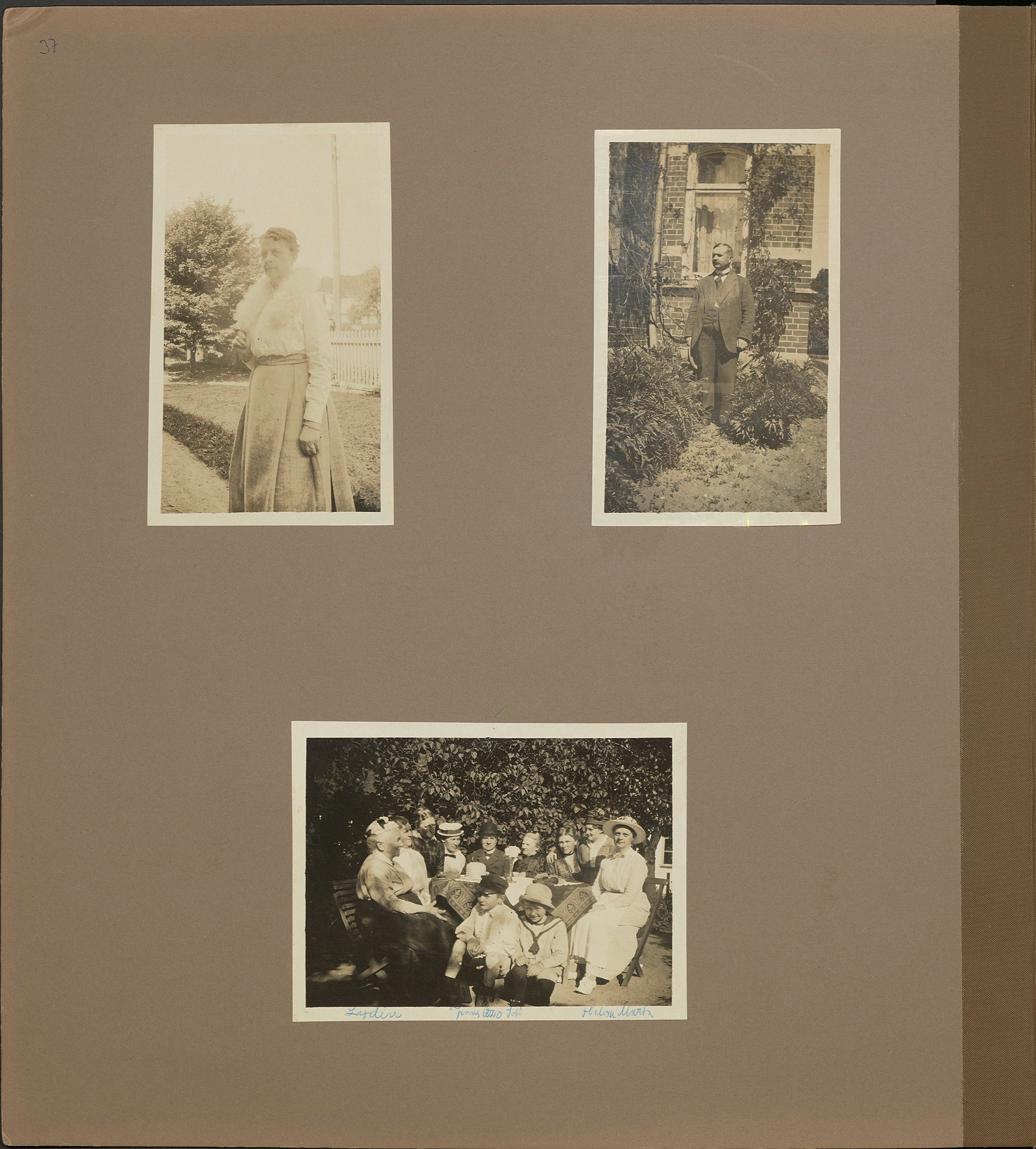 Stort album från Birger Borgström till Gun 1946
