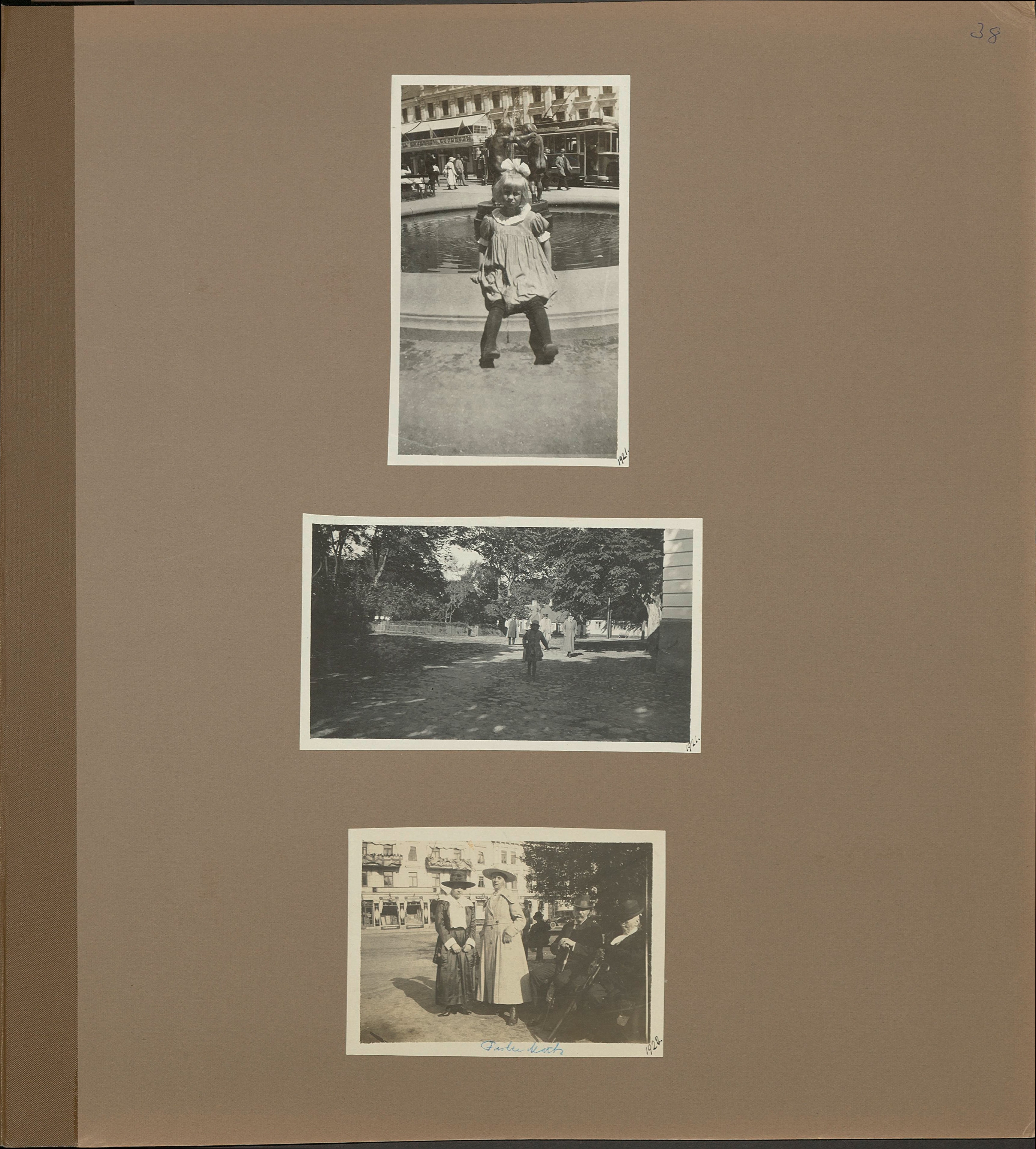 Stort album från Birger Borgström till Gun 1946
