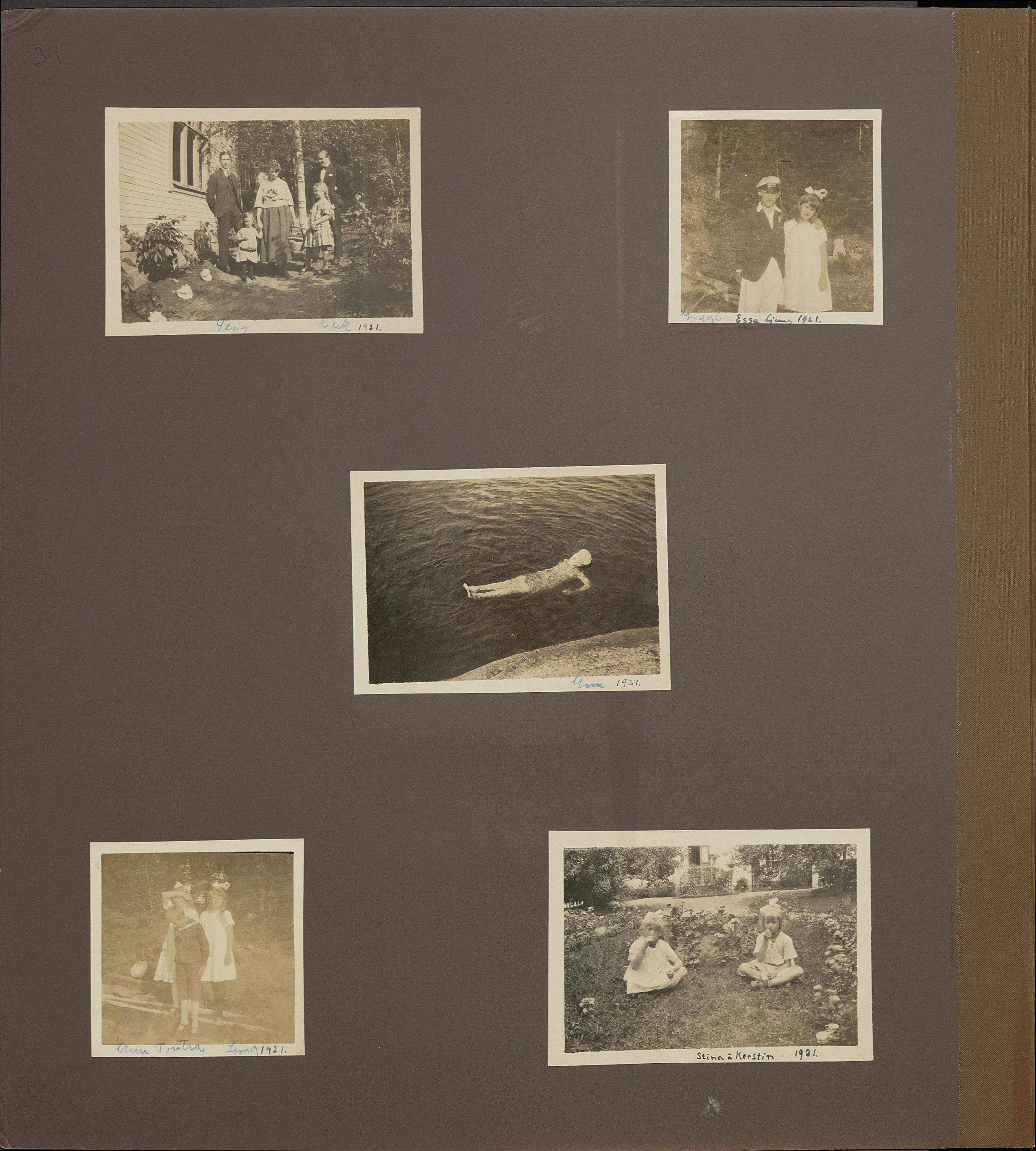 Stort album från Birger Borgström till Gun 1946