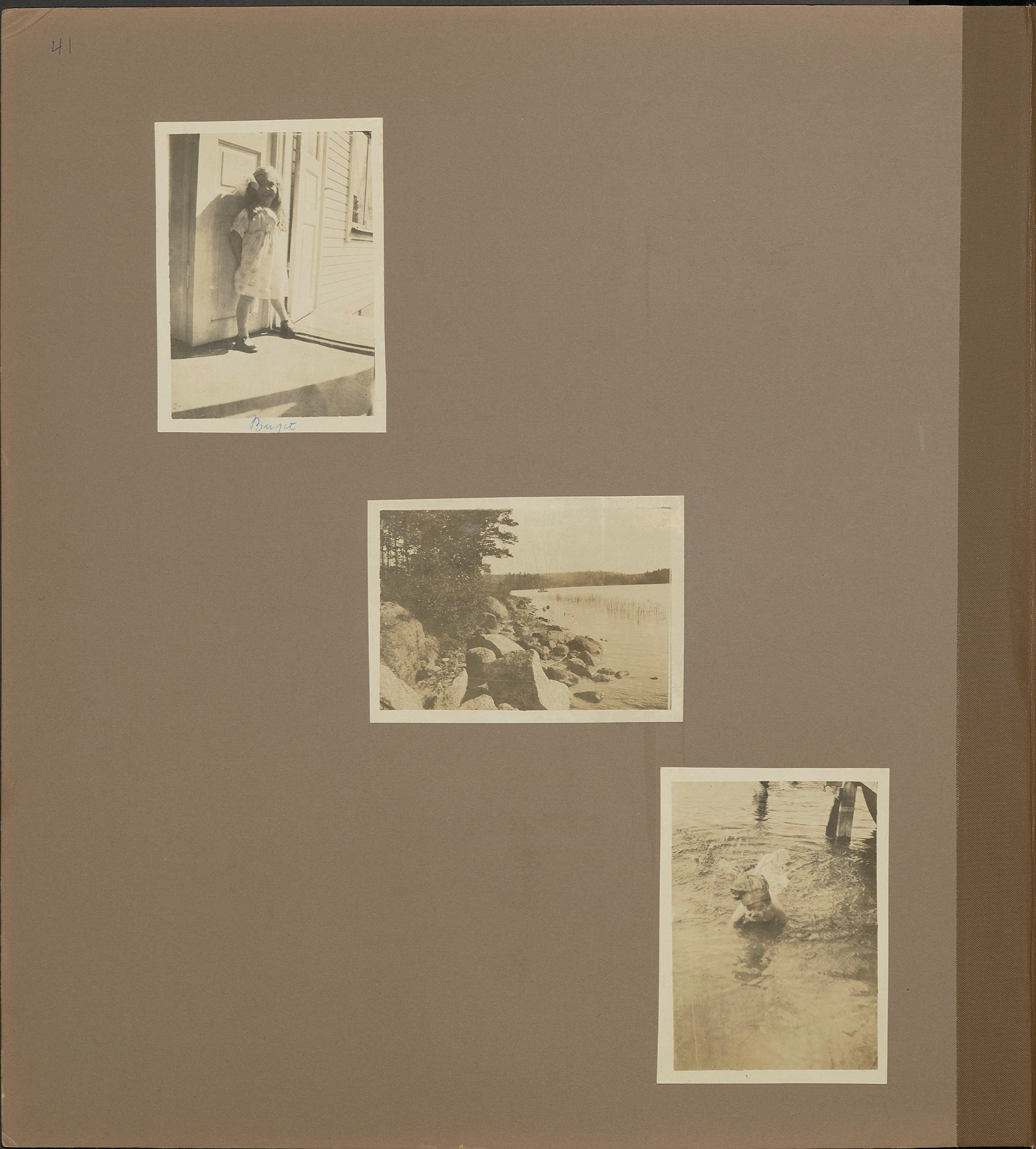 Stort album från Birger Borgström till Gun 1946