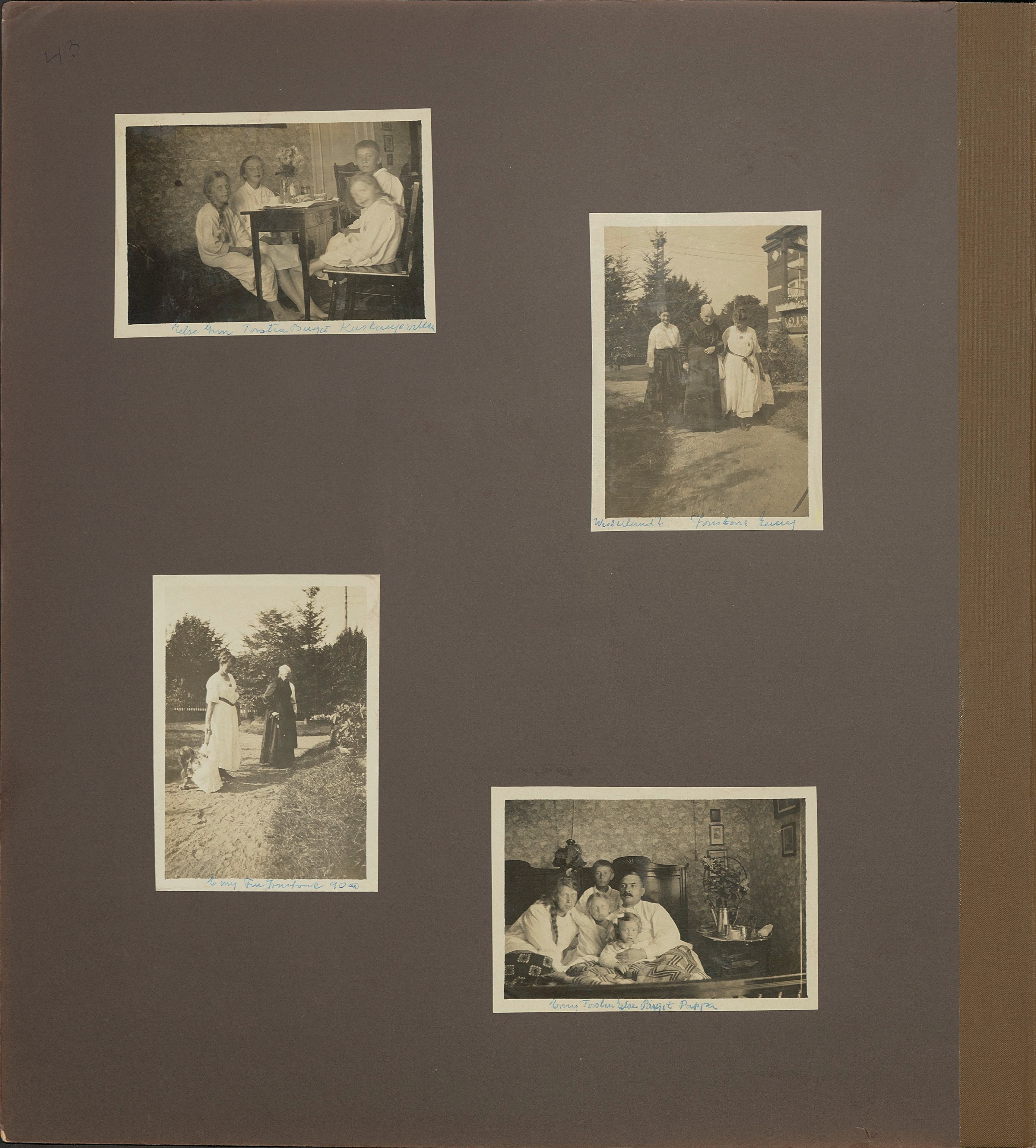 Stort album från Birger Borgström till Gun 1946