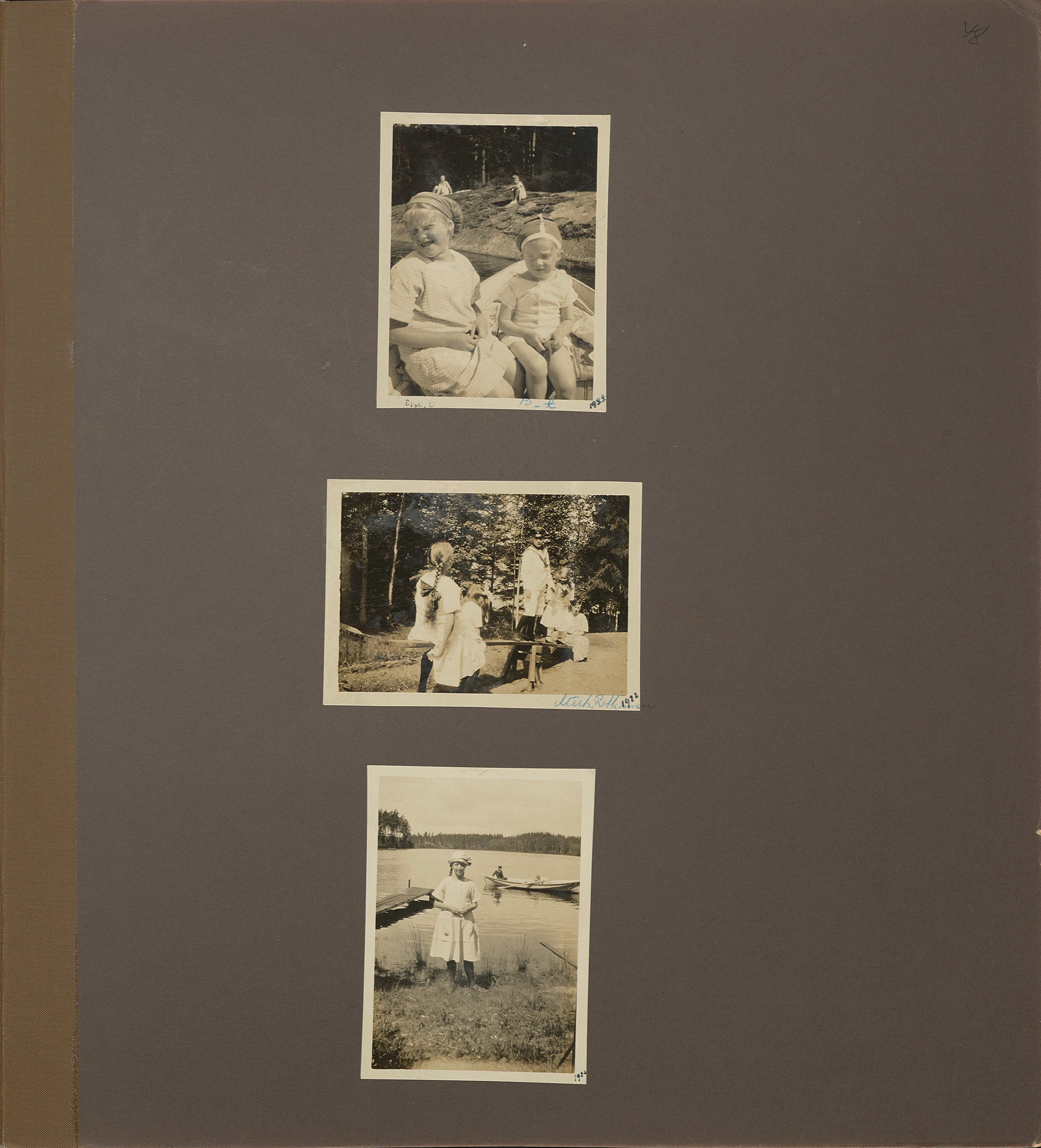 Stort album från Birger Borgström till Gun 1946