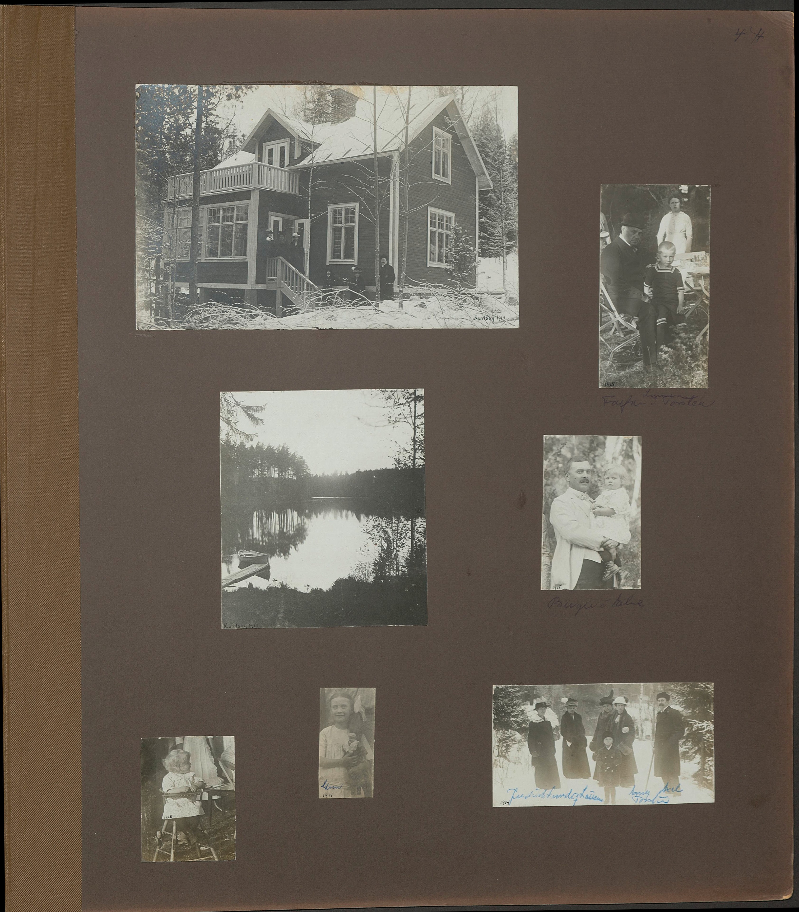 Stort album från Birger Borgström till Gun 1946