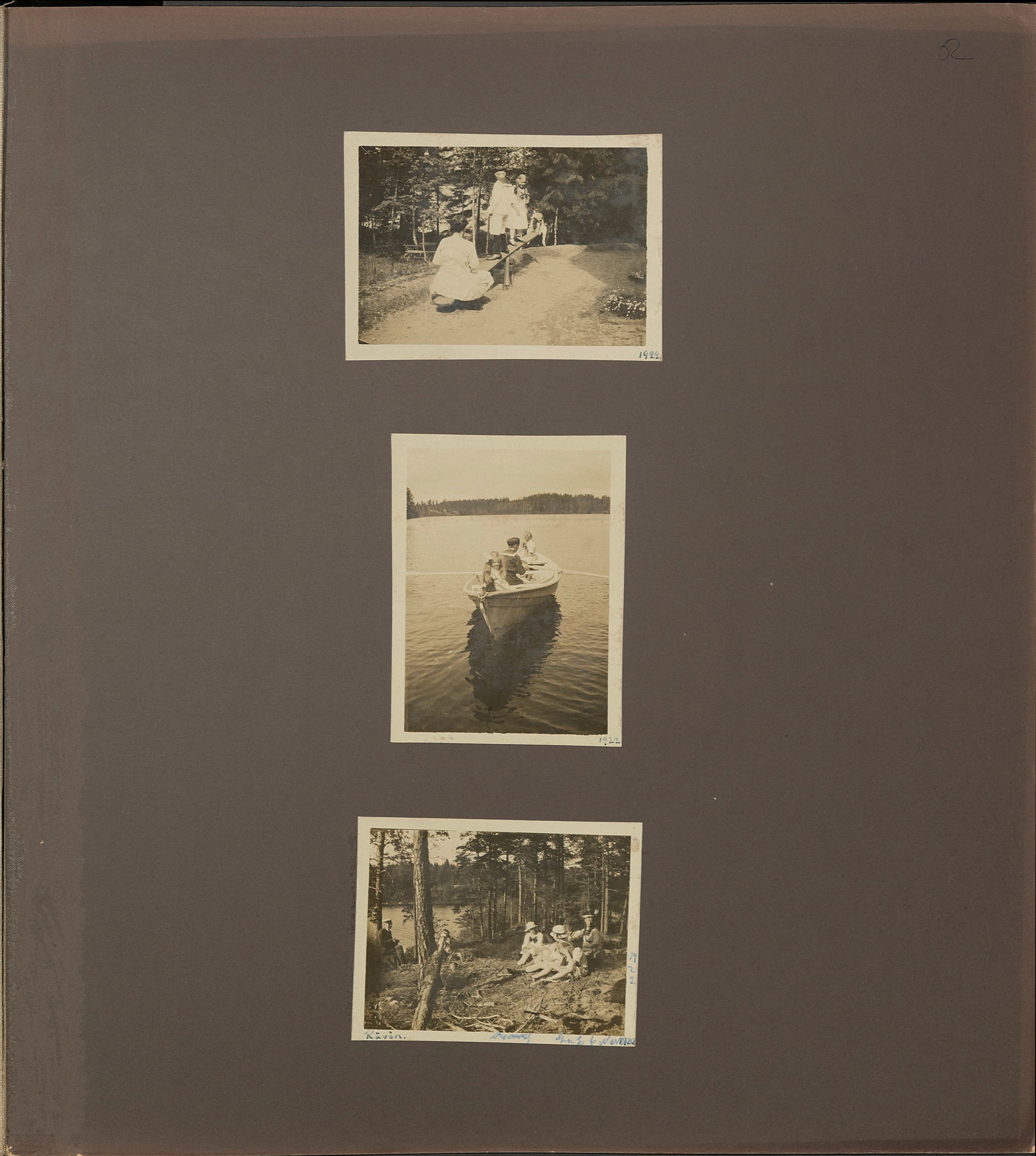 Stort album från Birger Borgström till Gun 1946