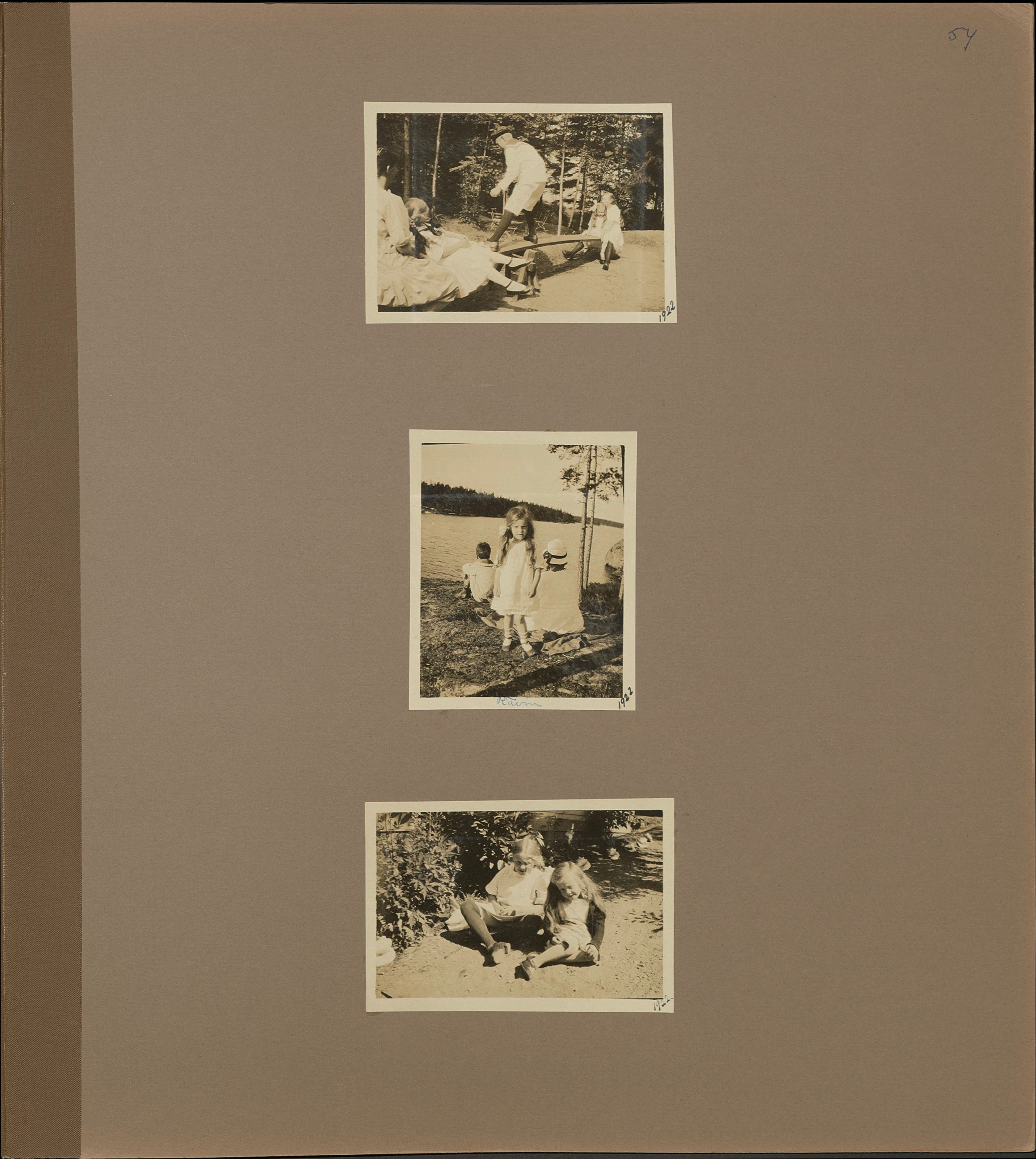 Stort album från Birger Borgström till Gun 1946
