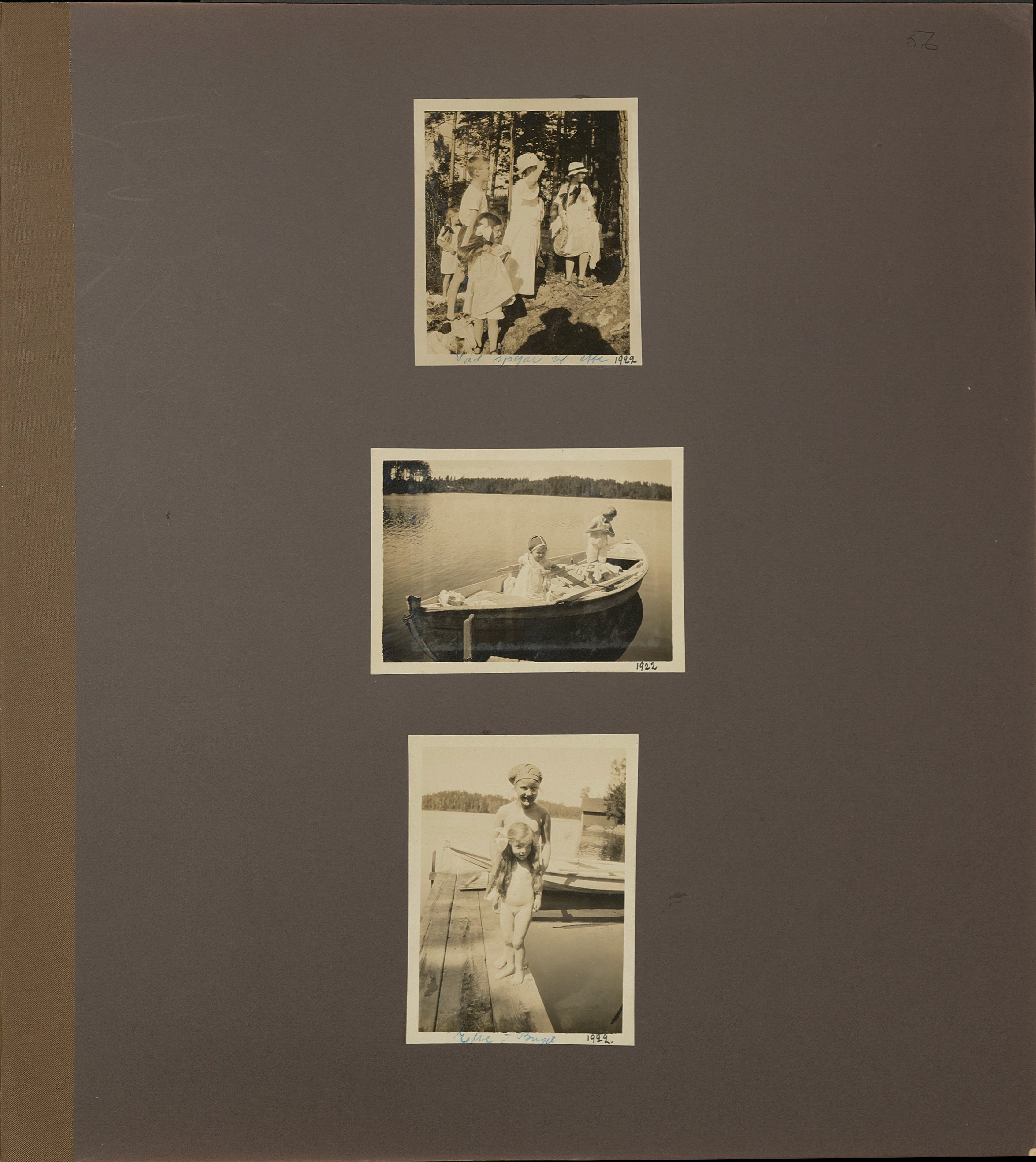 Stort album från Birger Borgström till Gun 1946