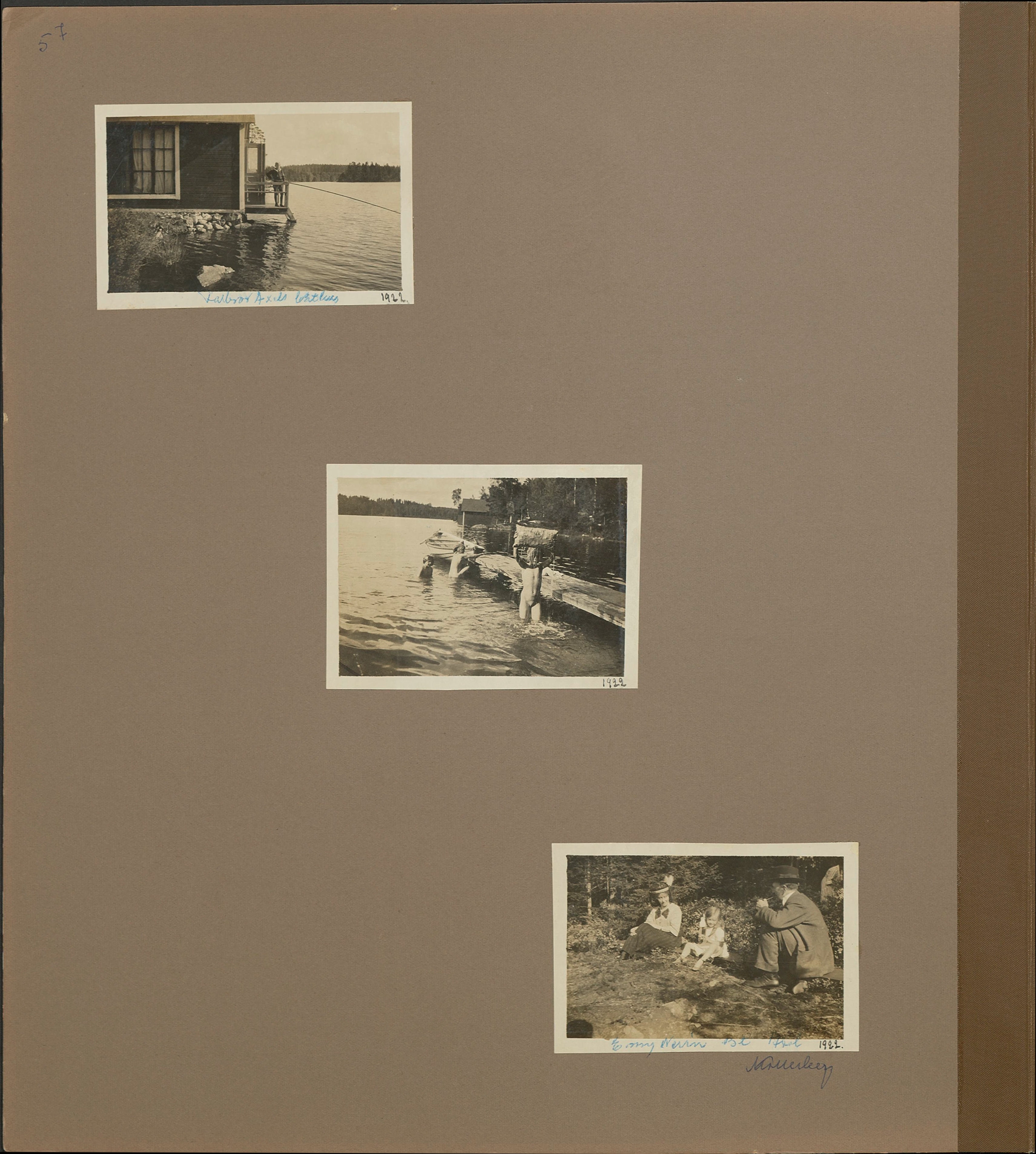 Stort album från Birger Borgström till Gun 1946