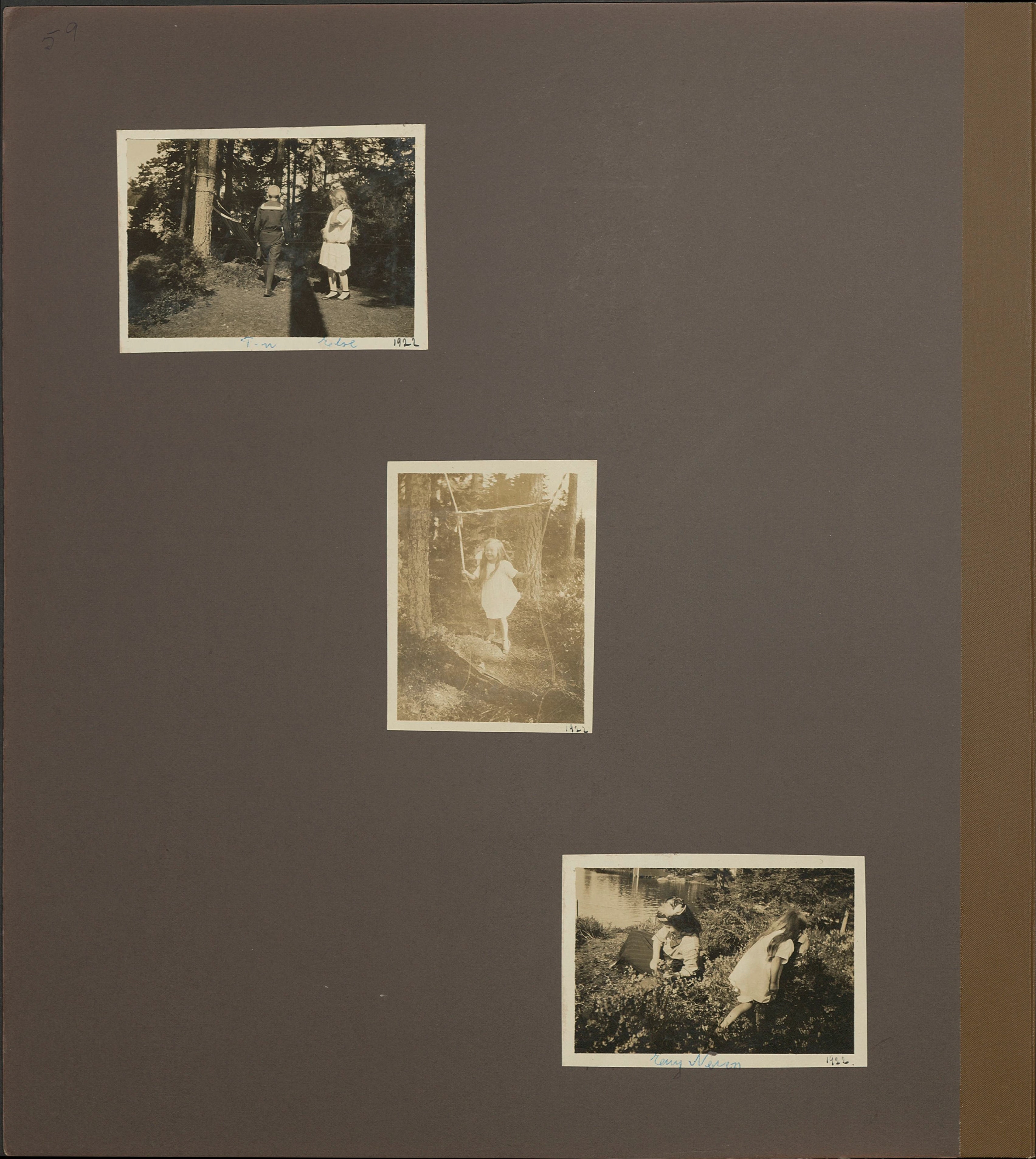 Stort album från Birger Borgström till Gun 1946