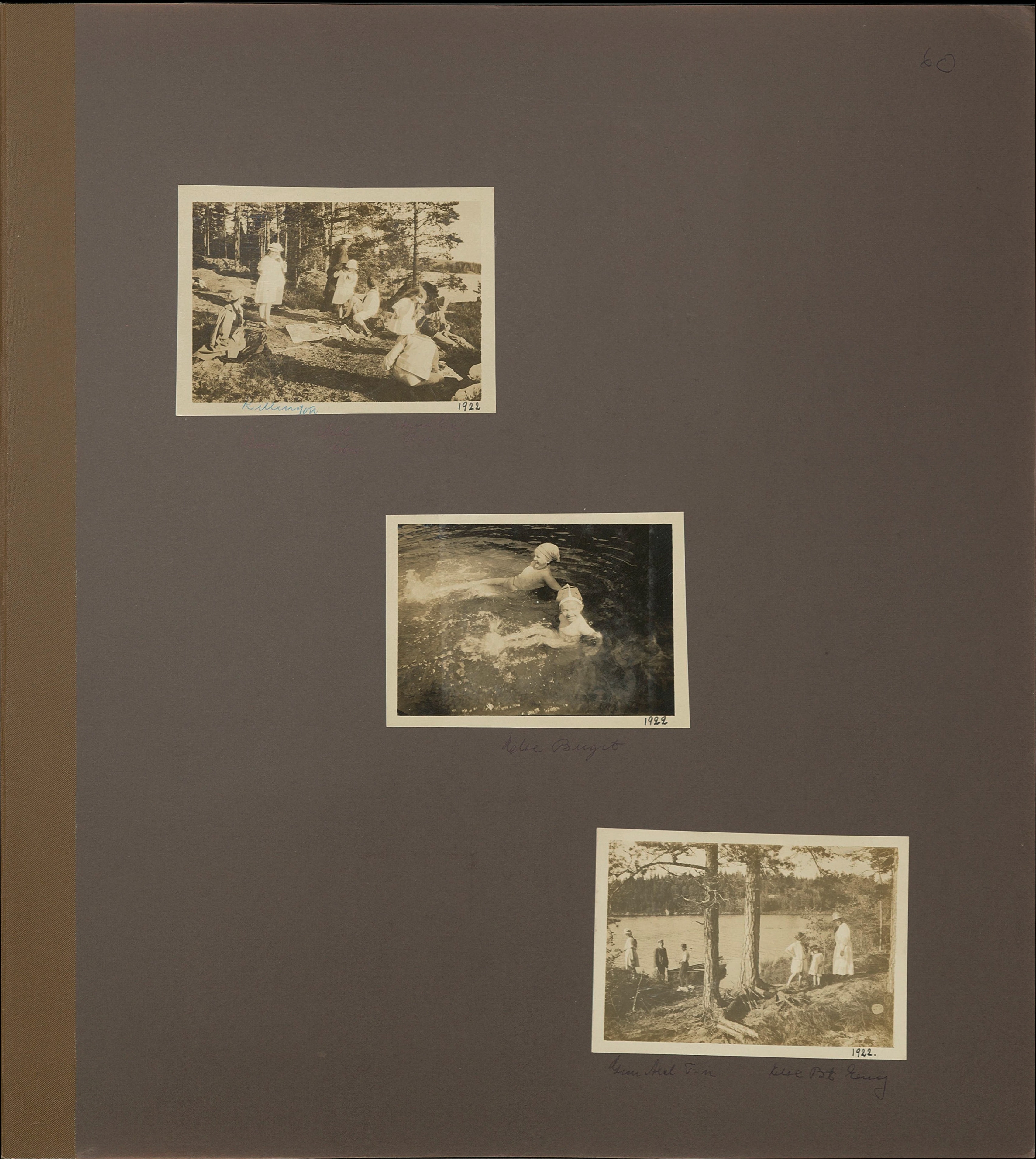Stort album från Birger Borgström till Gun 1946