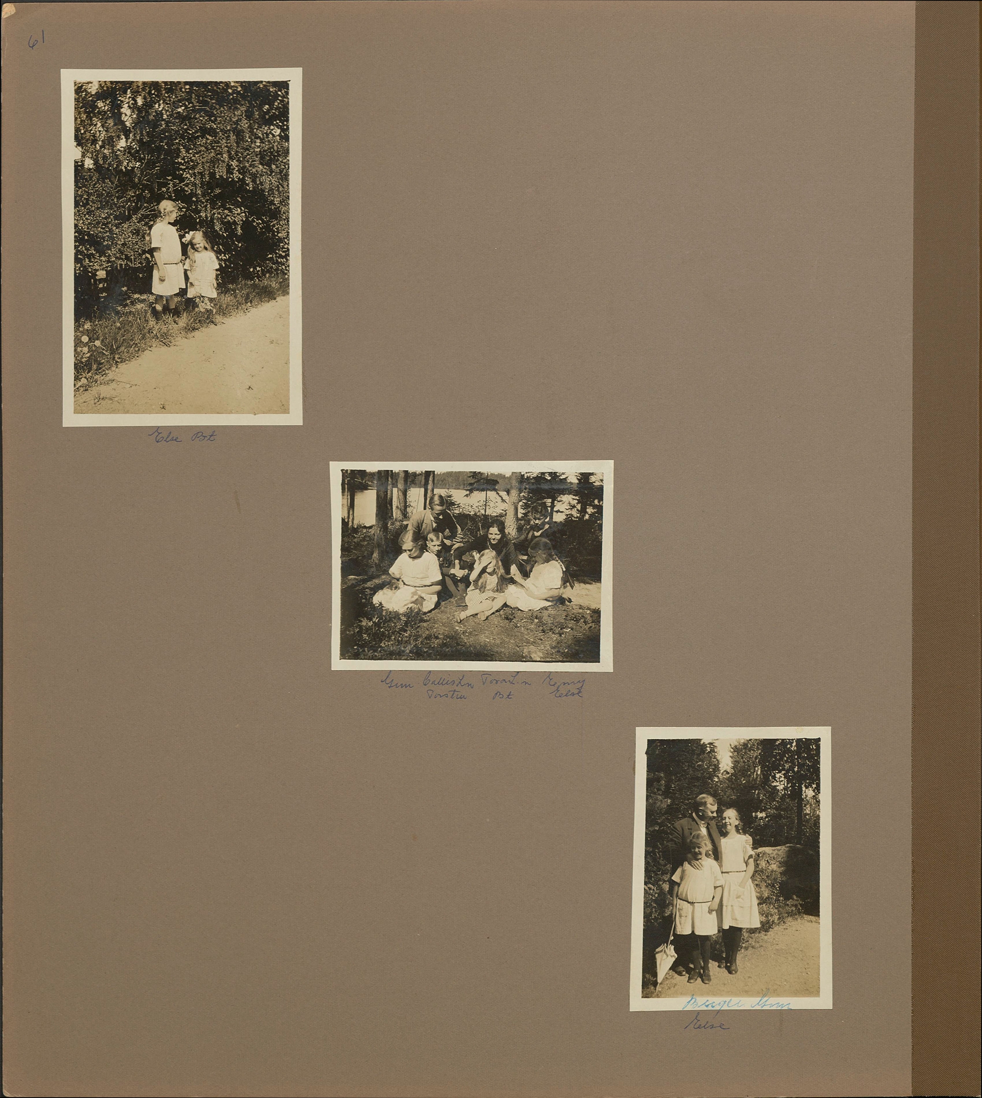 Stort album från Birger Borgström till Gun 1946