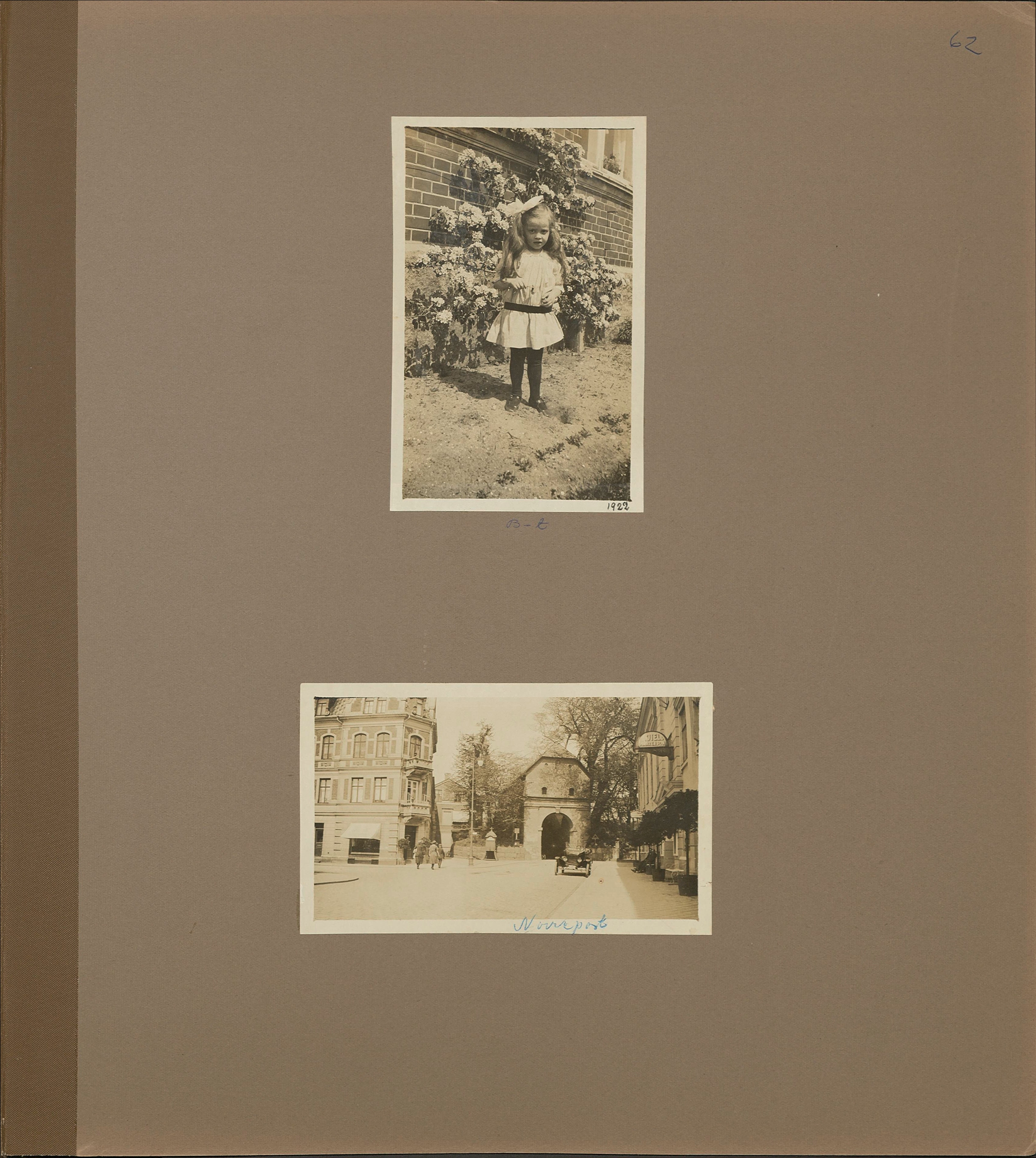 Stort album från Birger Borgström till Gun 1946