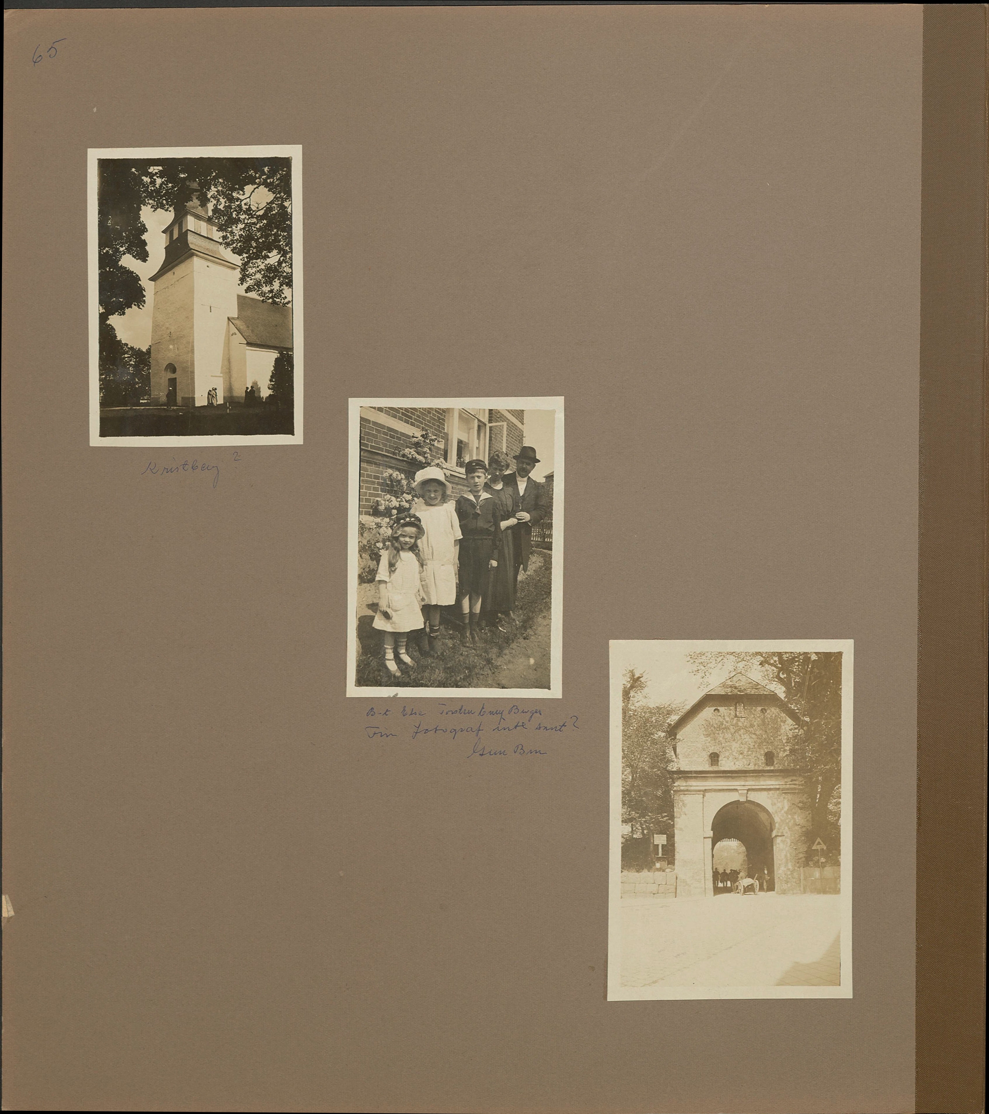 Stort album från Birger Borgström till Gun 1946