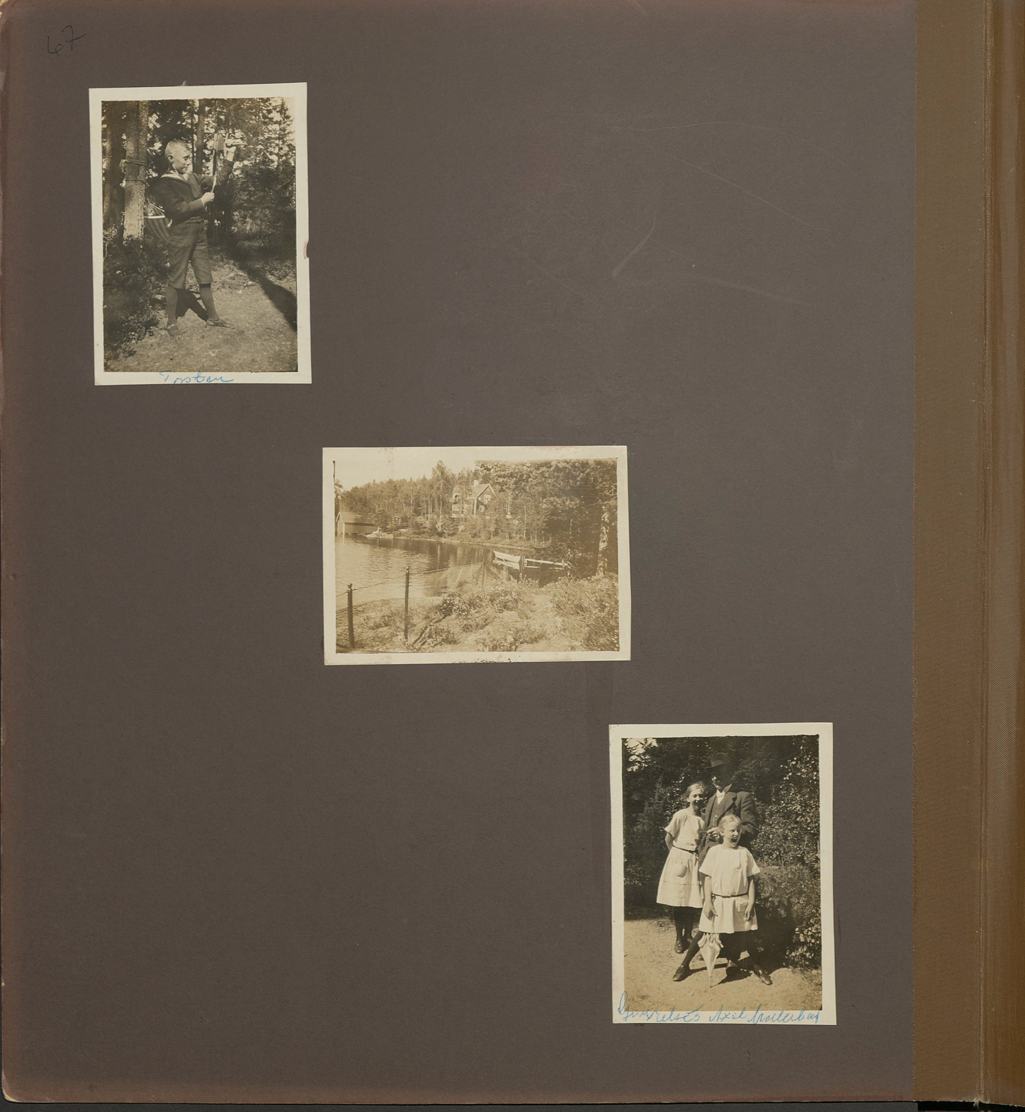 Stort album från Birger Borgström till Gun 1946