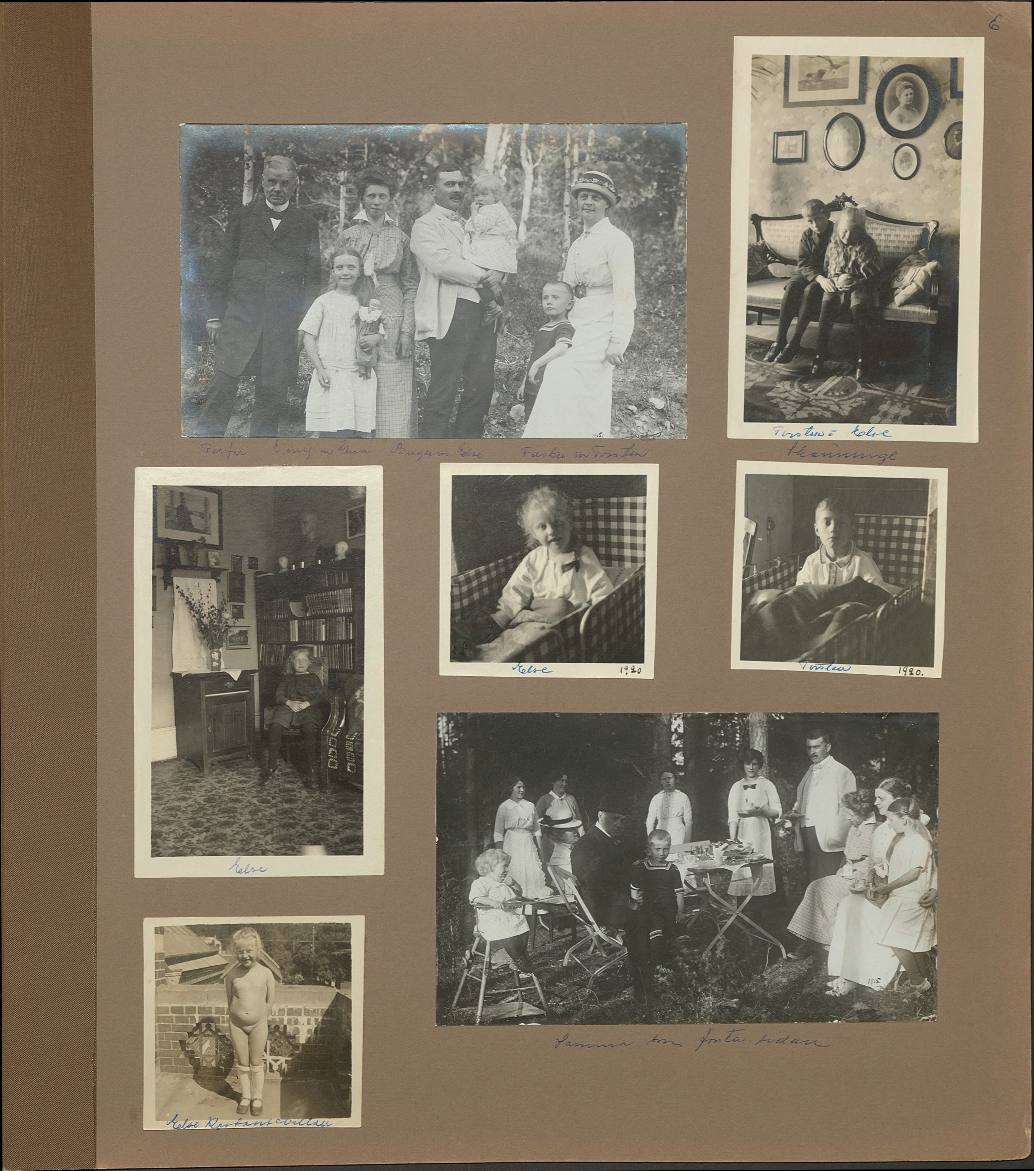 Stort album från Birger Borgström till Gun 1946