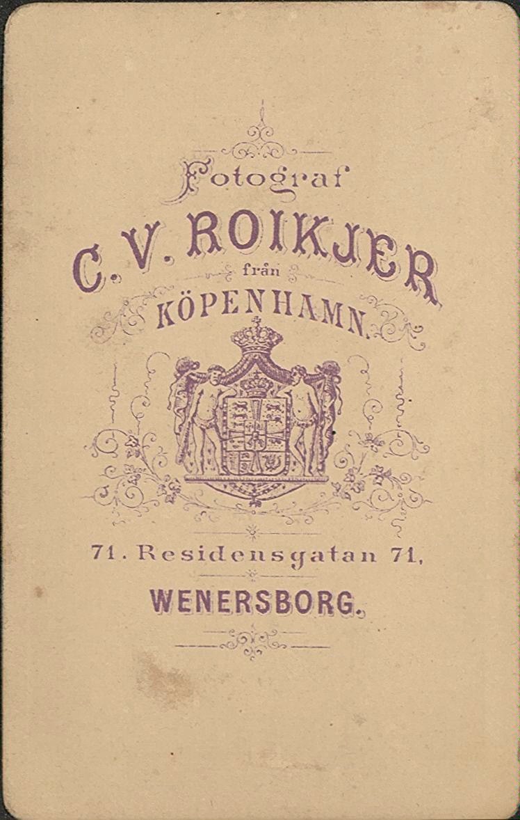 Baksida av Visitkort för identifiering.