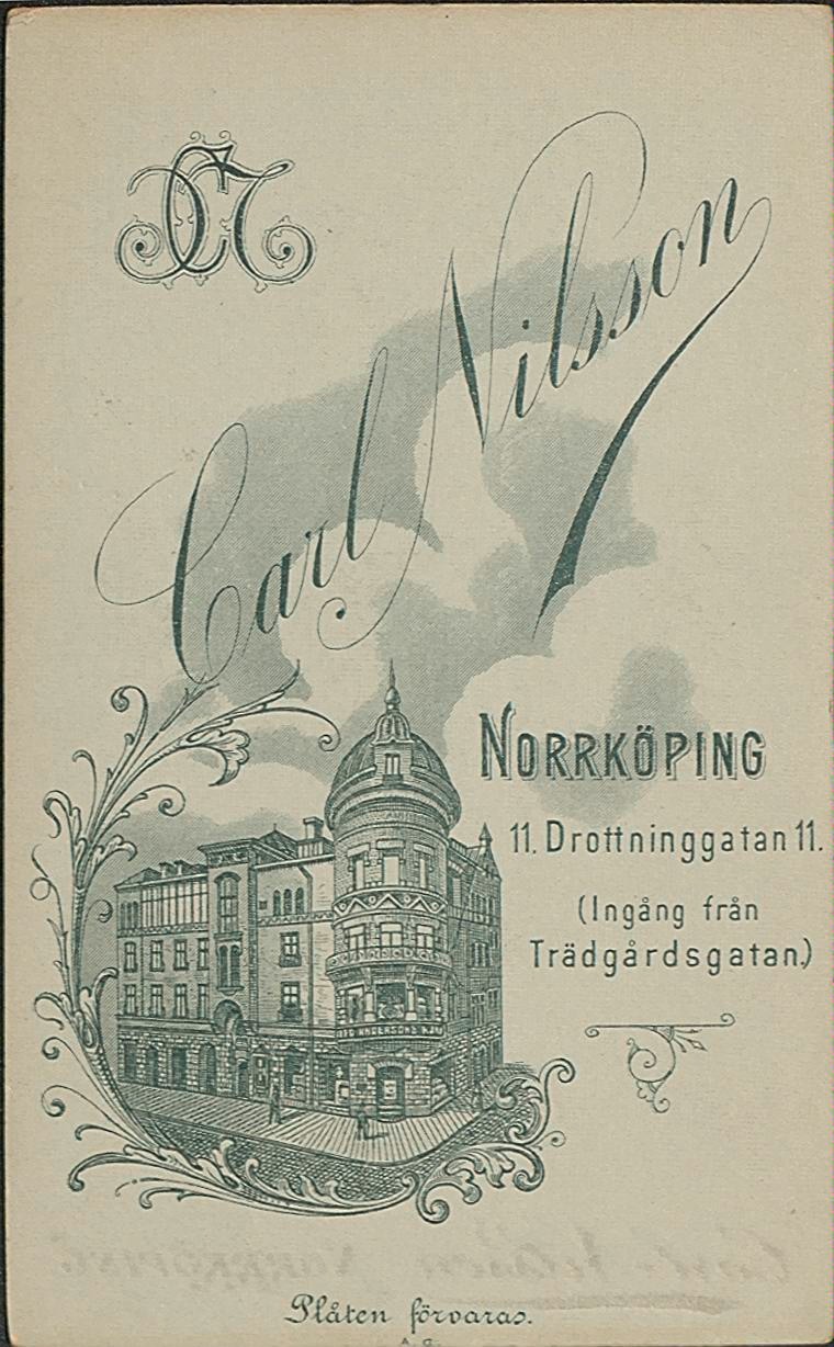 Baksida av Visitkort för identifiering.