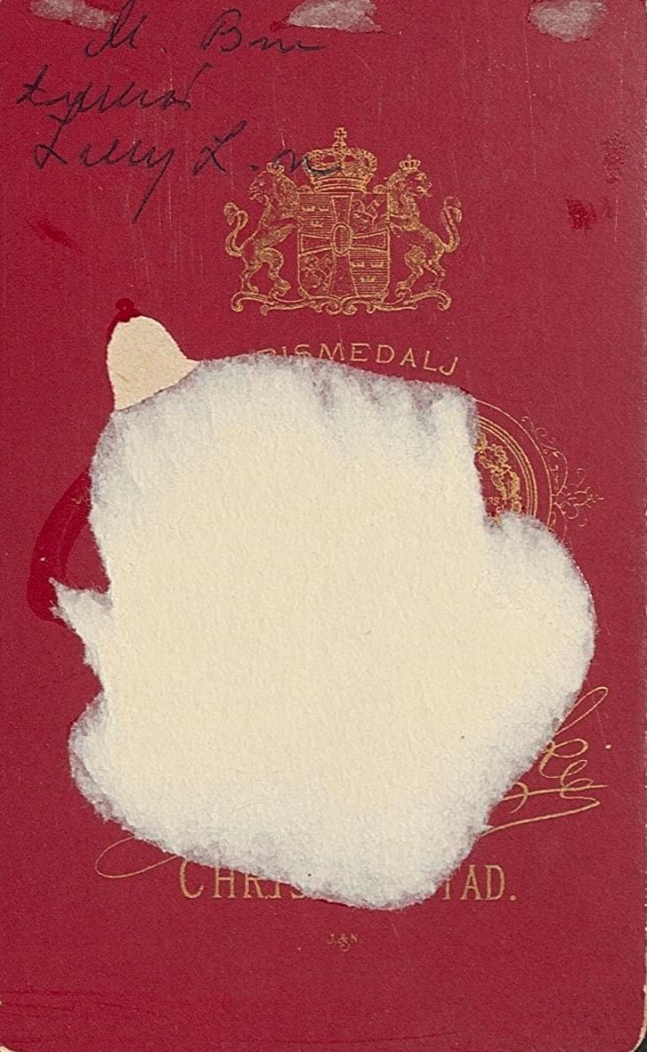 Baksida av Visitkort för identifiering.
