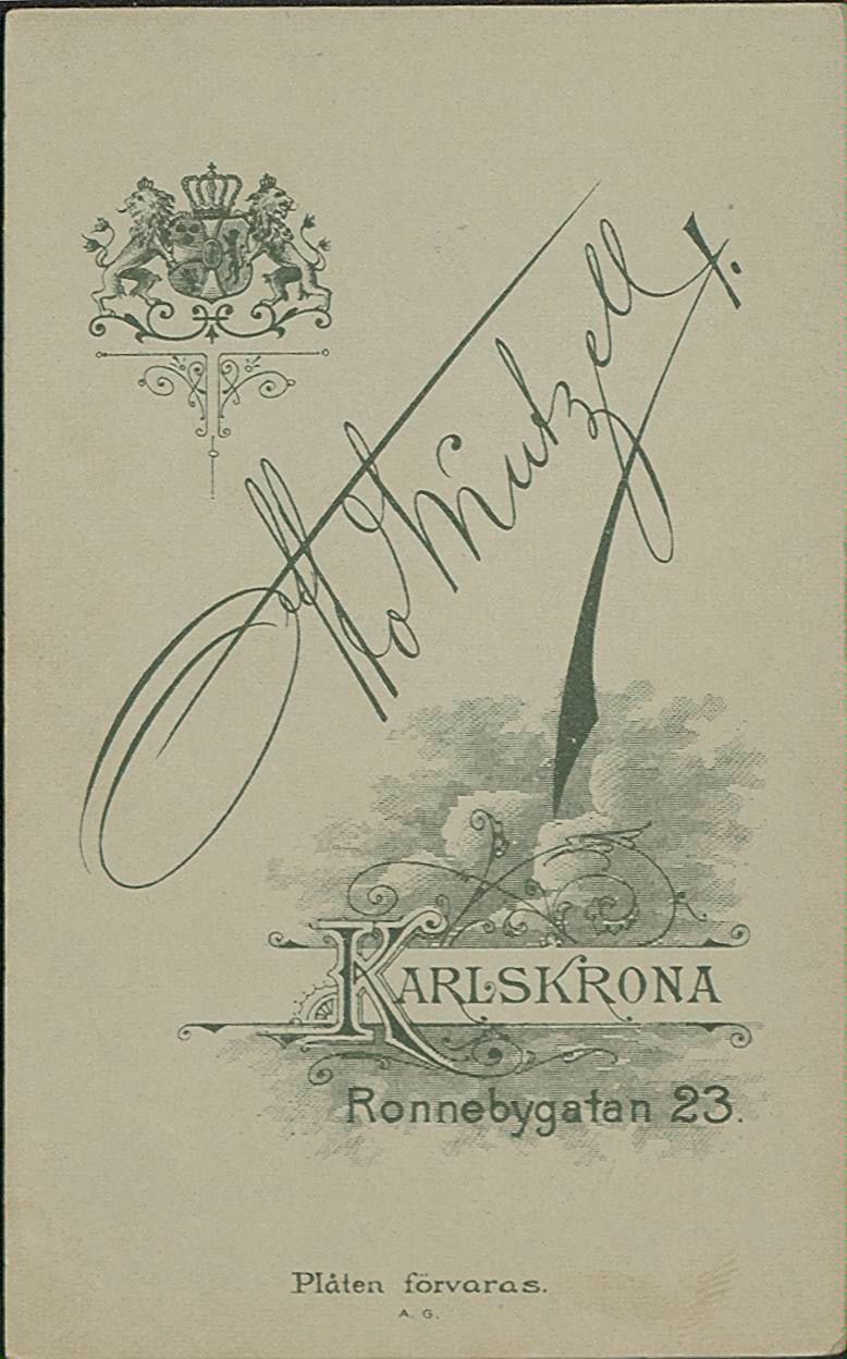 Baksida av Visitkort för identifiering.