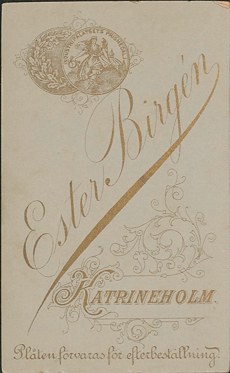 Baksida av Visitkort för identifiering.