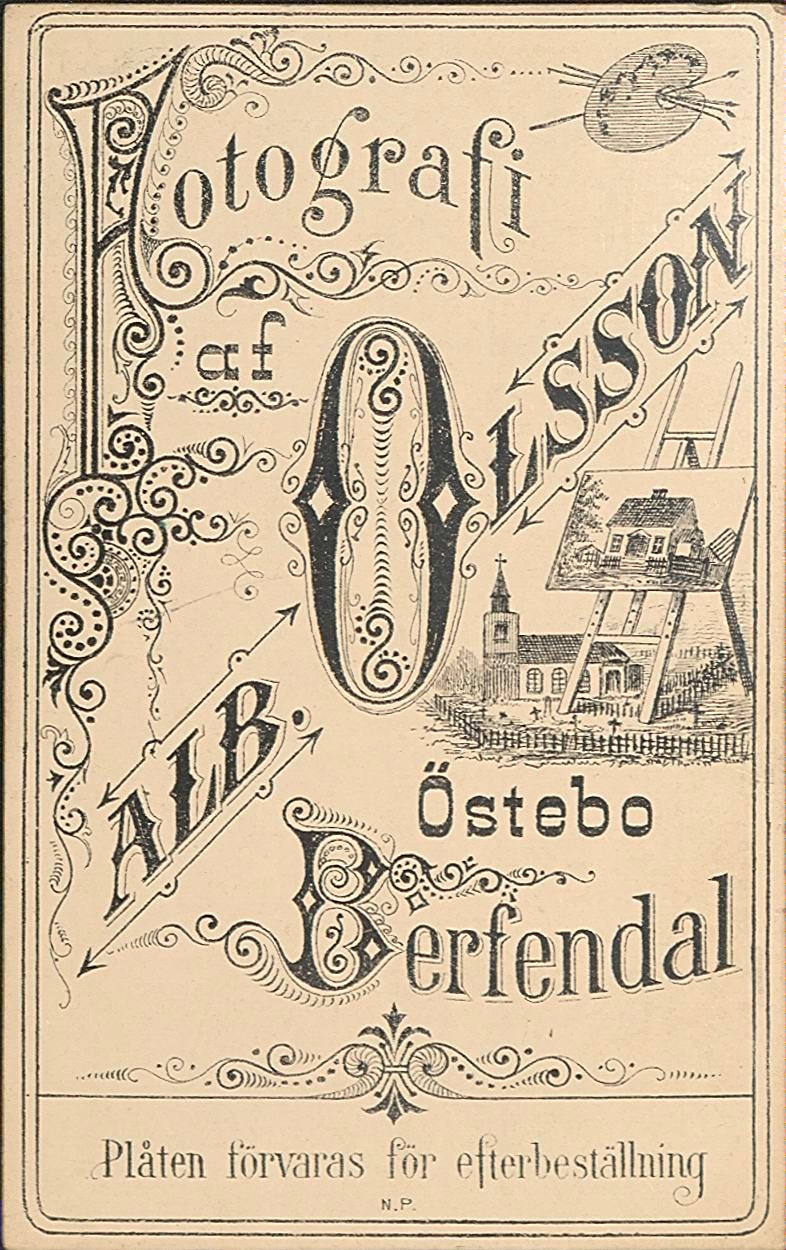 Baksida av Visitkort för identifiering.
